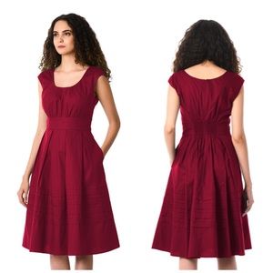 eShakti Chelsea Dress with Elastic Gathered Back - Size 14